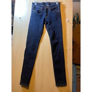 People 4 Peace Dark Wash Denim Jeans Women's Size 26W 34L Made in USA